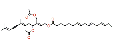 Tetrahydro-2,3-didehydro-1-caulerpenyne (7E,10E,13E)-hexadeca-7,10,13-trienoate